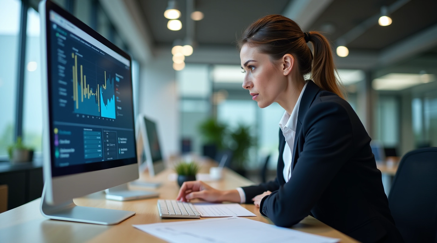 Professional reviewing audit documentation with compliance checklist